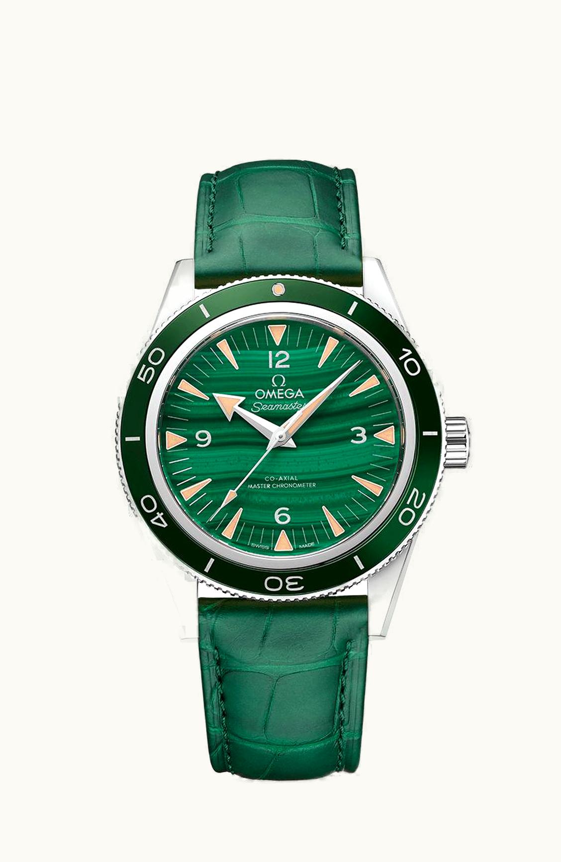 Omega Seamaster 300 Co-Axial Master Chronometer Platinum / Malachite