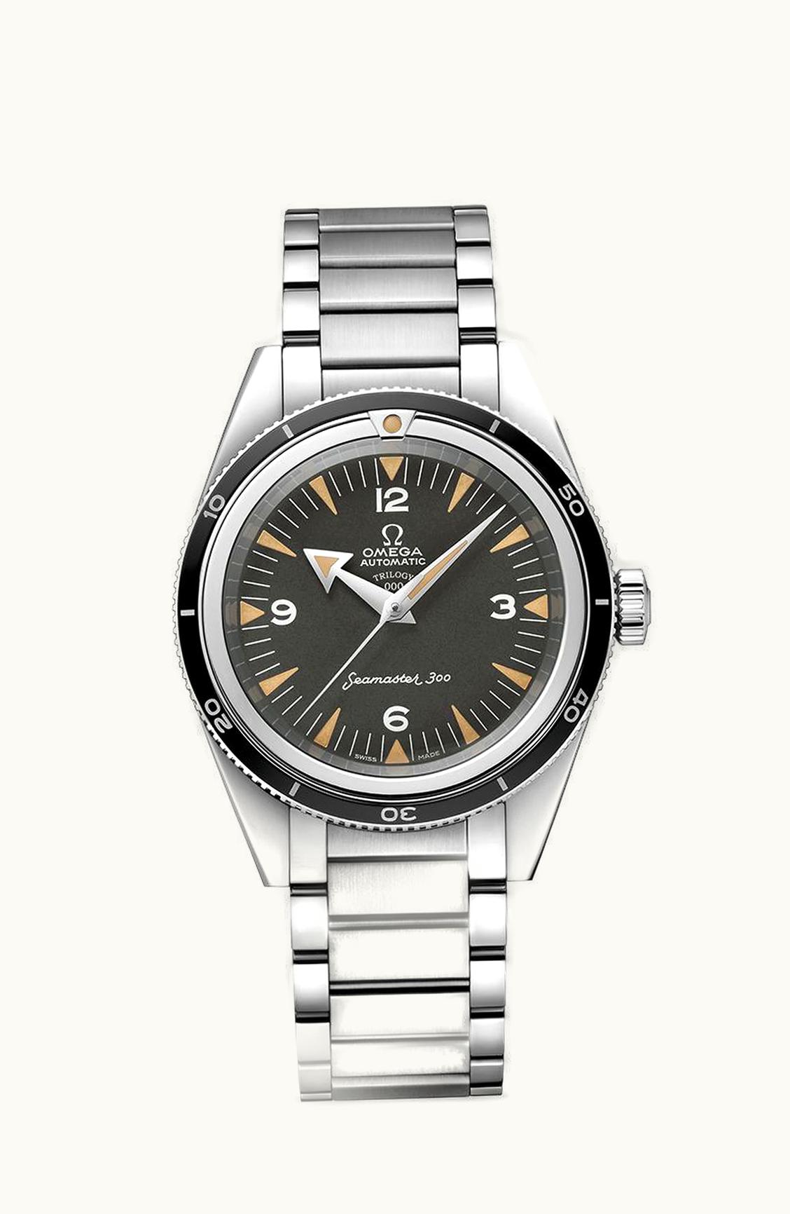 Omega Seamaster 300 Master Co-Axial Stainless Steel / Black / Bracelet / 60th Anniversary / Trilogy Box