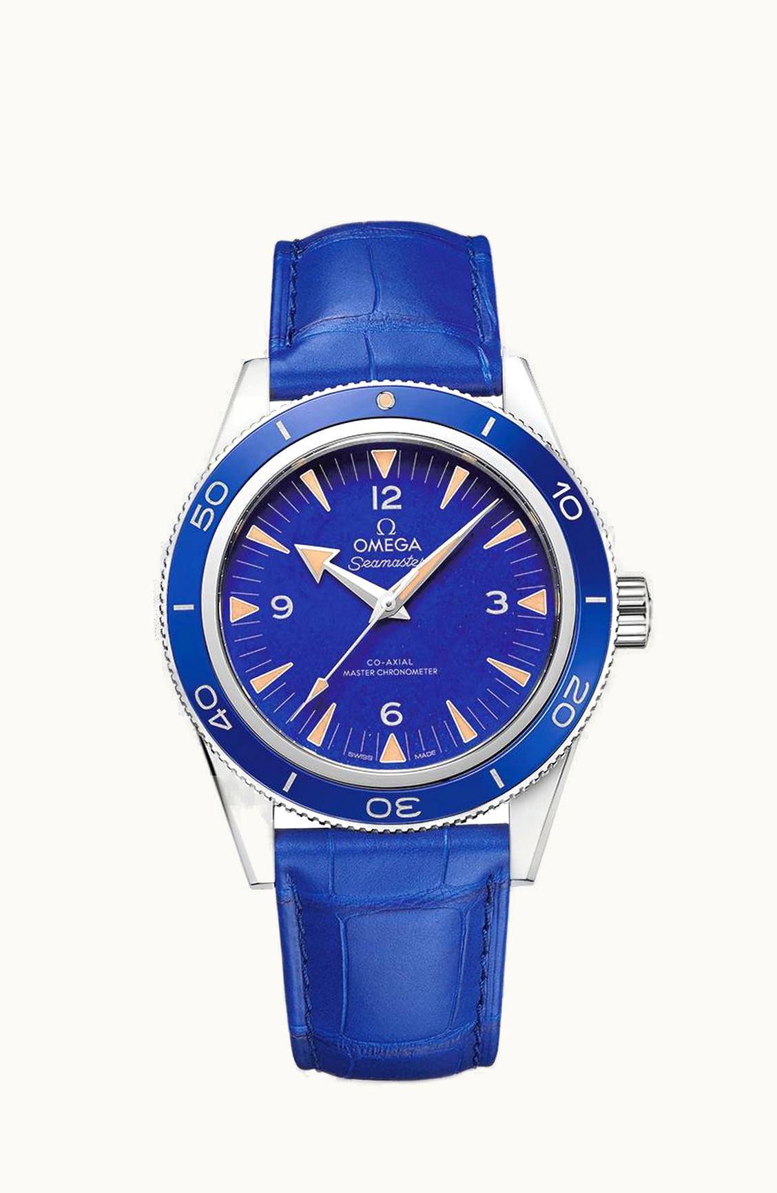 Omega Seamaster 300 Co-Axial Master Chronometer Platinum / Lapis Lazuli