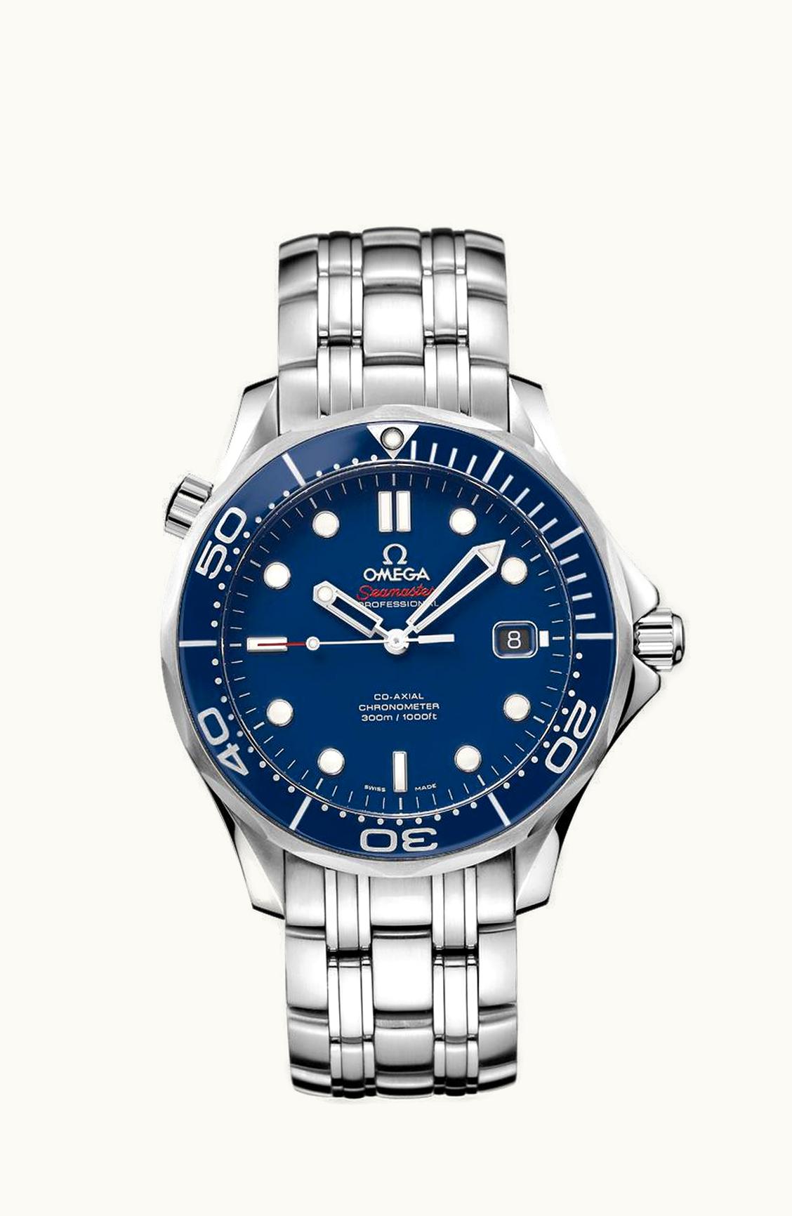 Omega Seamaster Diver 300M Co-Axial 41 Stainless Steel / Blue / Bracelet / Ceramic