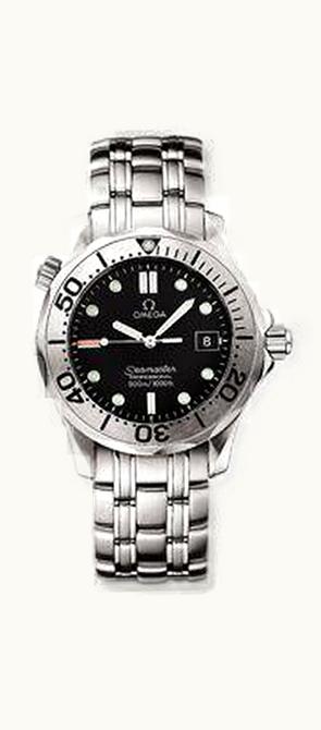 Omega Seamaster Diver 300M Quartz 36.25 Stainless Steel / Black / Bracelet / Japan