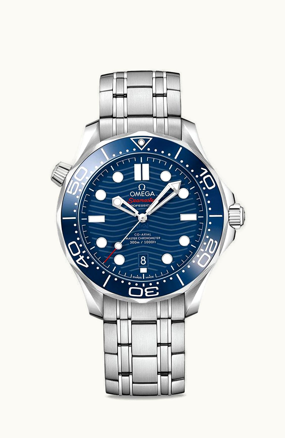 Omega Seamaster Diver 300M Master Co-Axial 42 Stainless Steel / Blue / Bracelet
