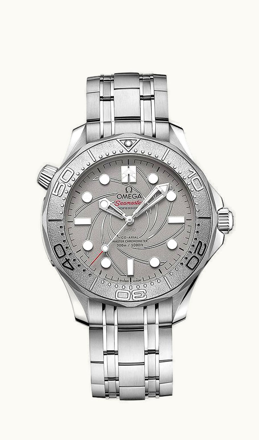 Omega Seamaster Diver 300M Master Co-Axial 42 Platinum Aston Martin Neiman Marcus