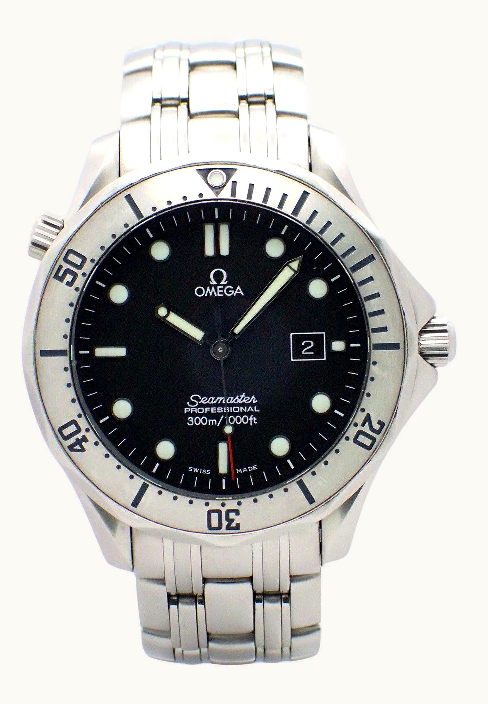 Omega Seamaster Diver 300M Quartz 41 Stainless Steel / Black / Bracelet / Japan