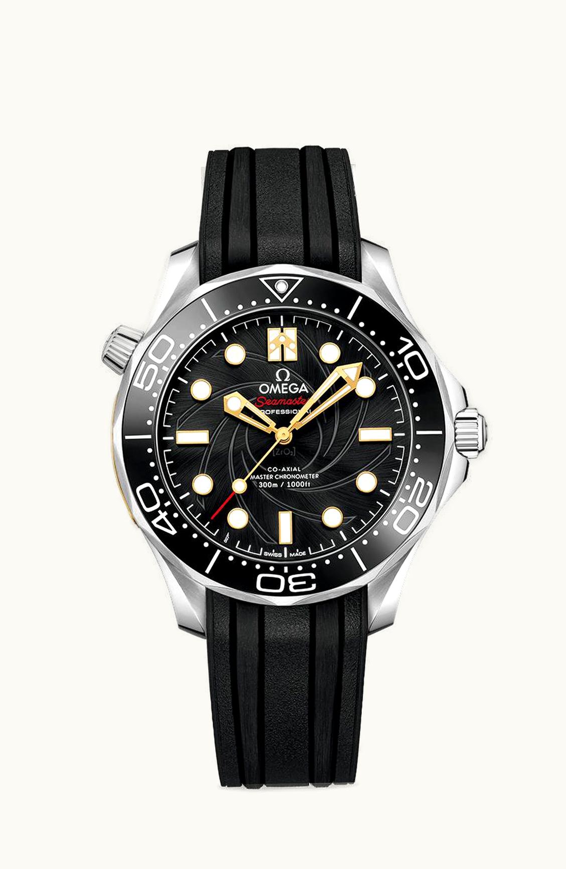 Omega Seamaster Diver 300M Master Co-Axial 42 James Bond Stainless Steel / Black / Rubber