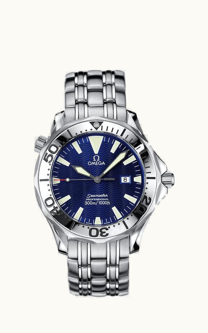 Omega Seamaster Diver 300M Quartz 41 Stainless Steel / Electric Blue / Bracelet