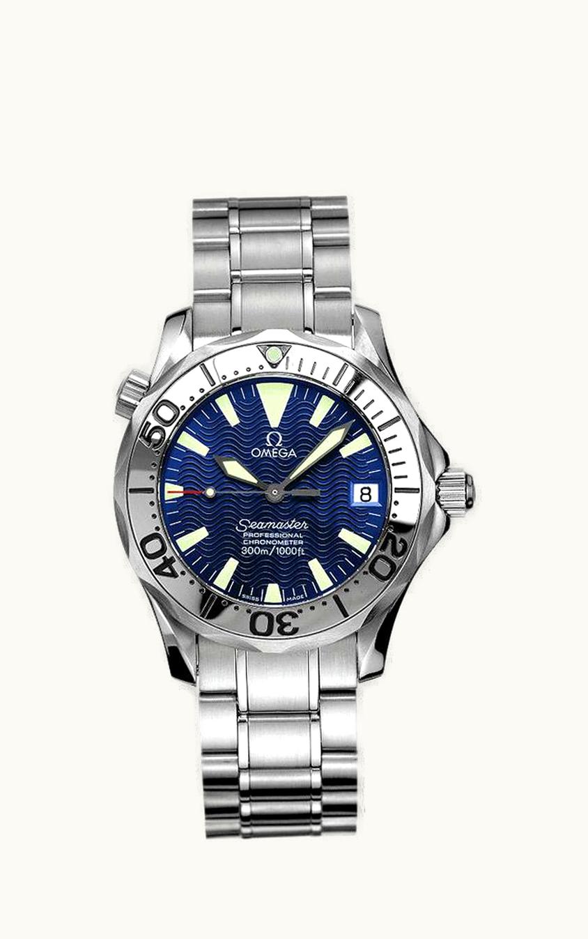 Omega Seamaster Diver 300M Automatic 36.25 Stainless Steel / Electric Blue / Bracelet