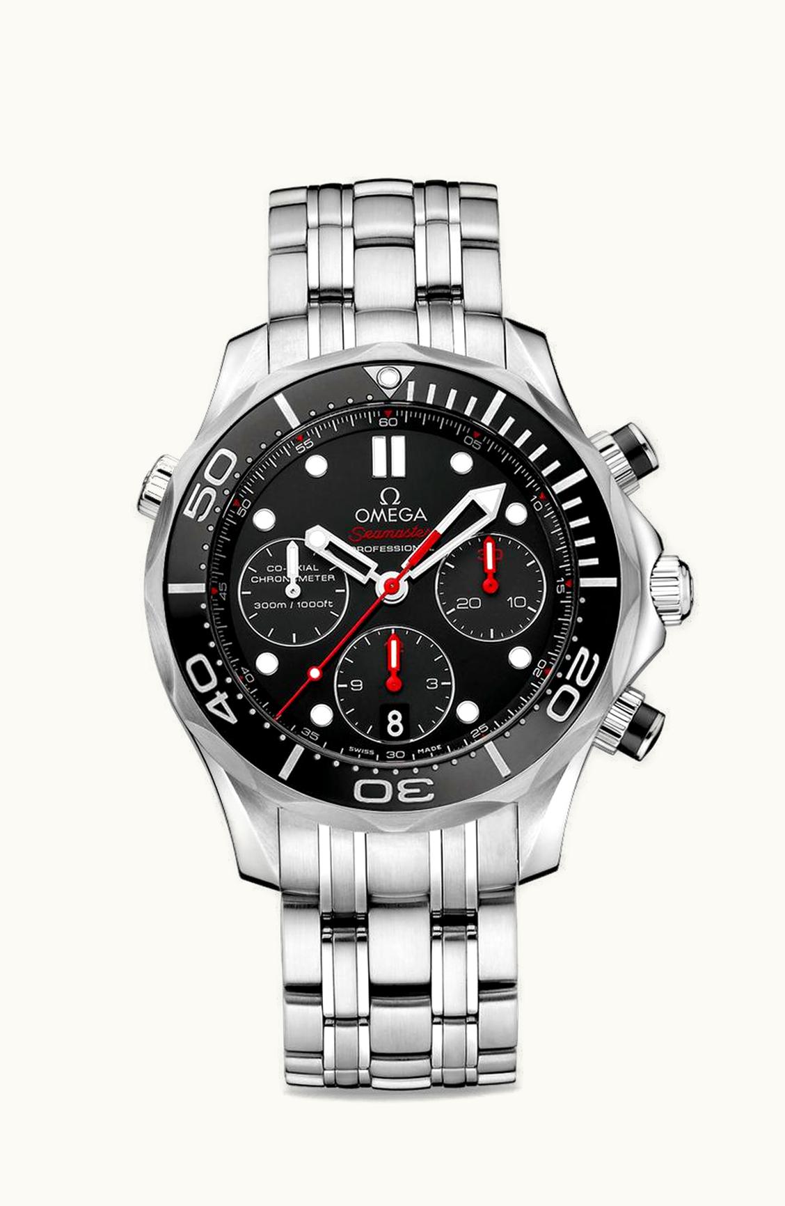 Omega Seamaster Diver 300M Co-Axial 44 Chronograph Stainless Steel / Black / Bracelet