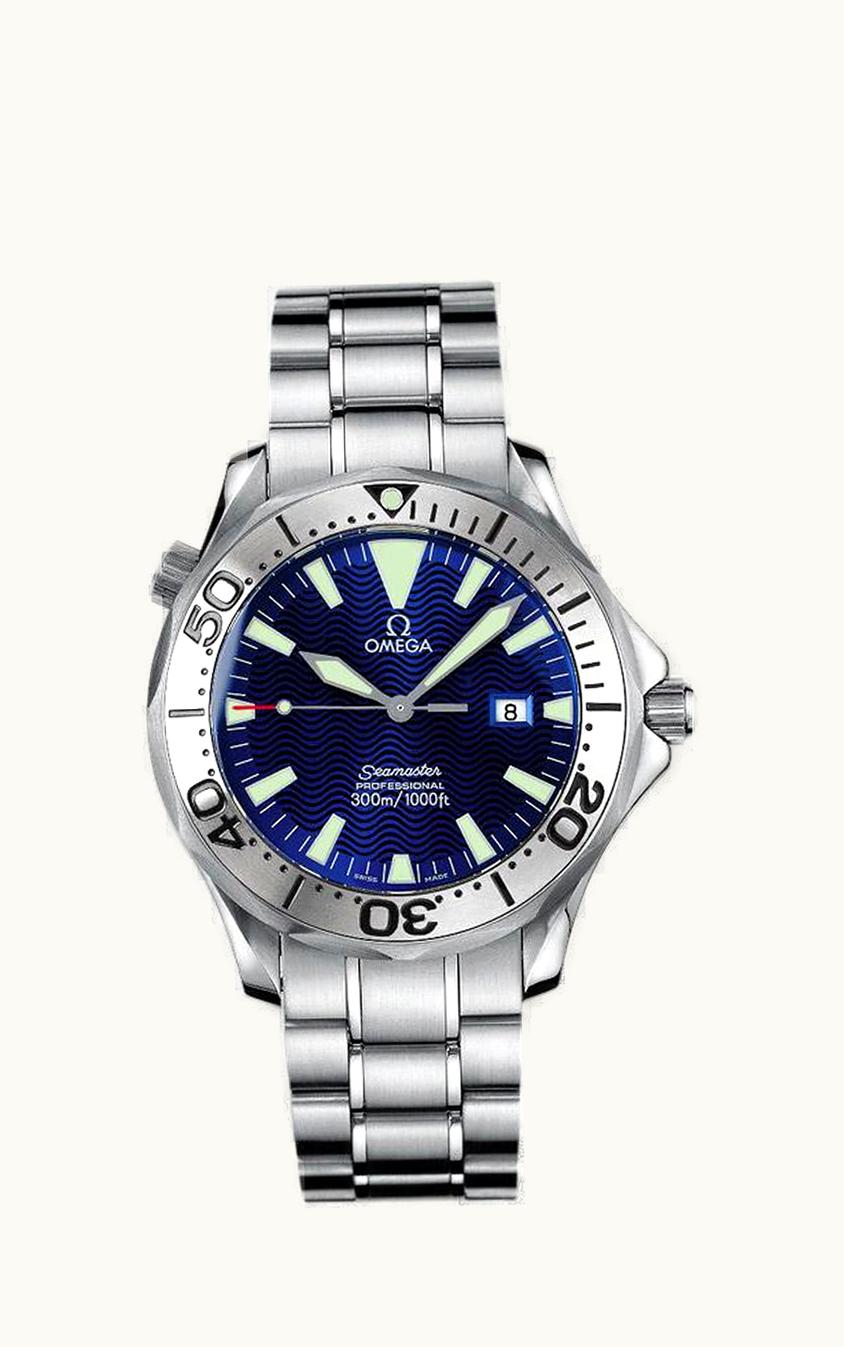Omega Seamaster Diver 300M Quartz 41 Stainless Steel / Electric Blue / Bracelet