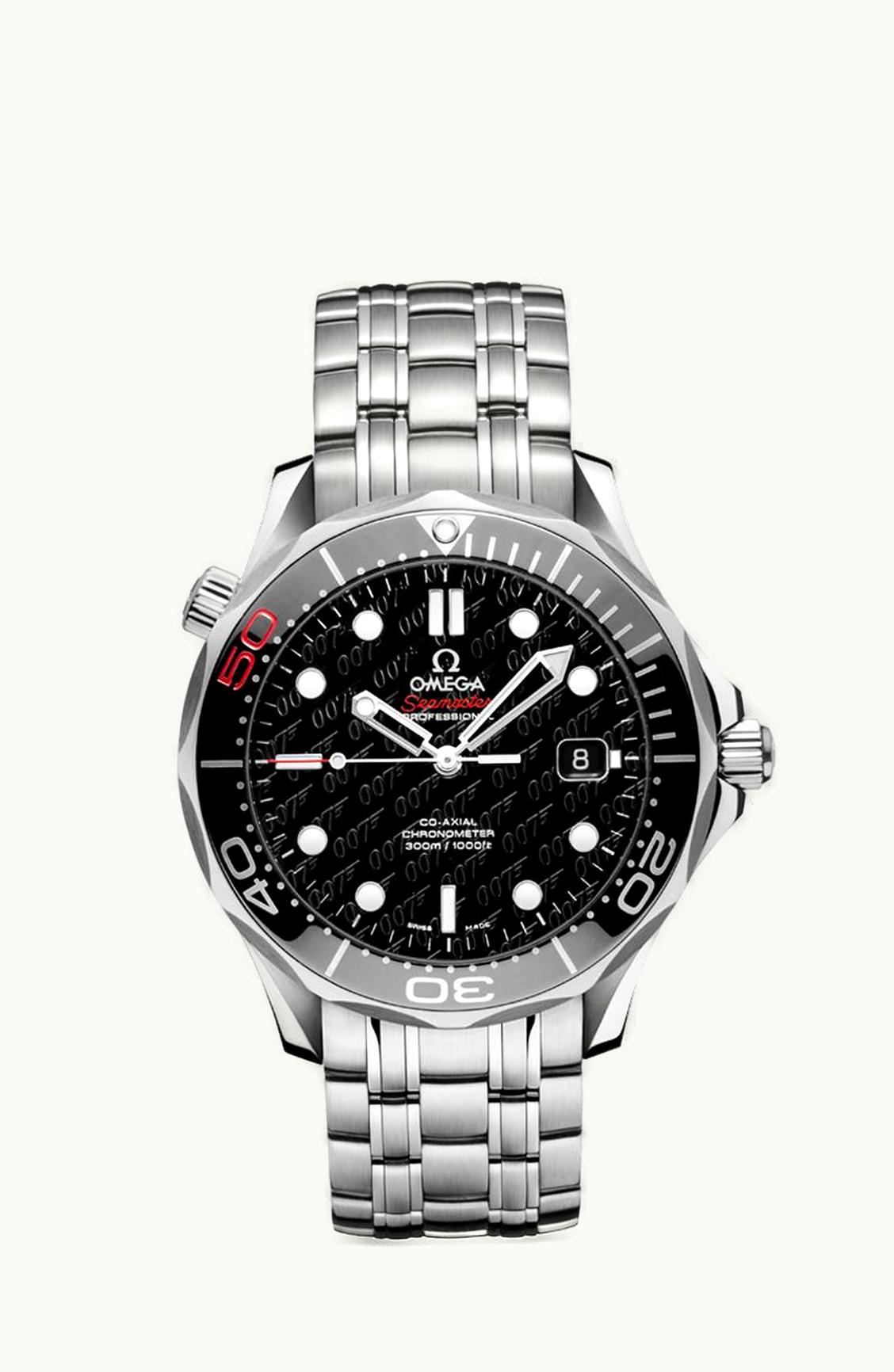 Omega Seamaster Diver 300M Co-Axial 41 Stainless Steel / Black / Bracelet James Bond 50th Anniversary