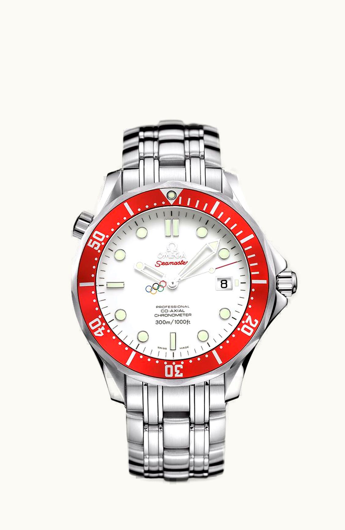 Omega Seamaster Diver 300M Co-Axial 41 Stainless Steel / White / Bracelet / Vancouver Olympics