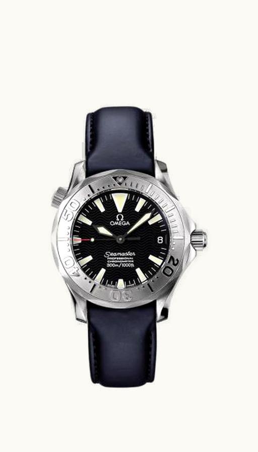 Omega Seamaster Diver 300M Automatic 36.25 White Gold / Black / Rubber