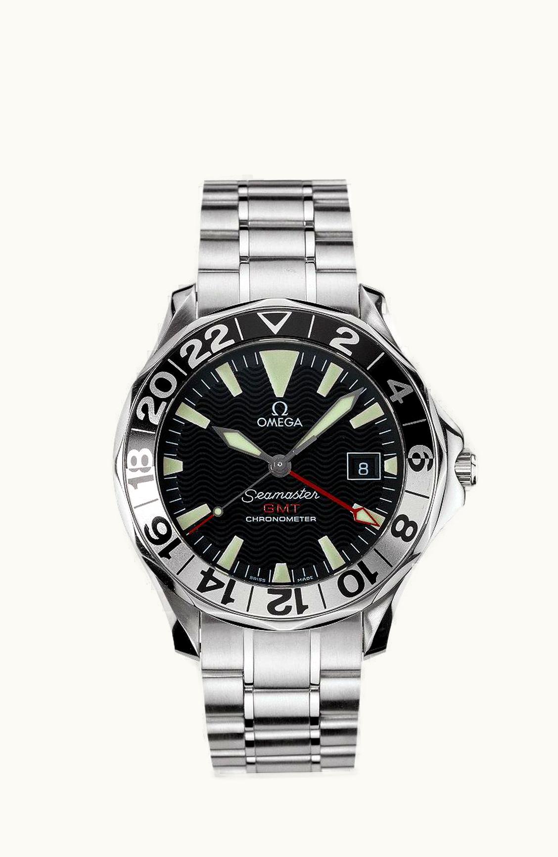 Omega Seamaster Diver 300M Automatic 41 GMT Stainless Steel / Black / Bracelet / 50th Anniversary
