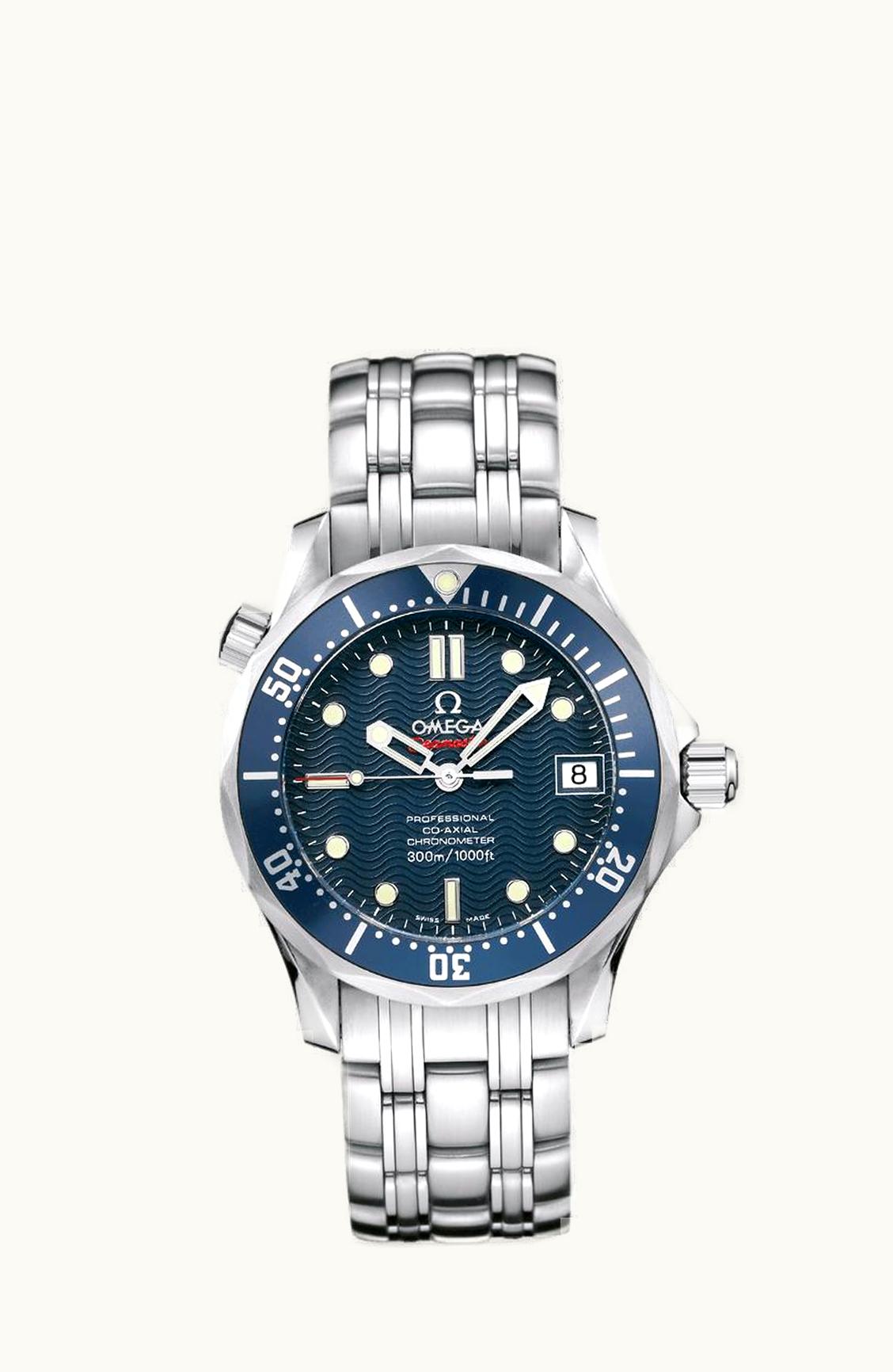 Omega Seamaster Diver 300M Co-Axial 36.25 Stainless Steel / Blue / Bracelet