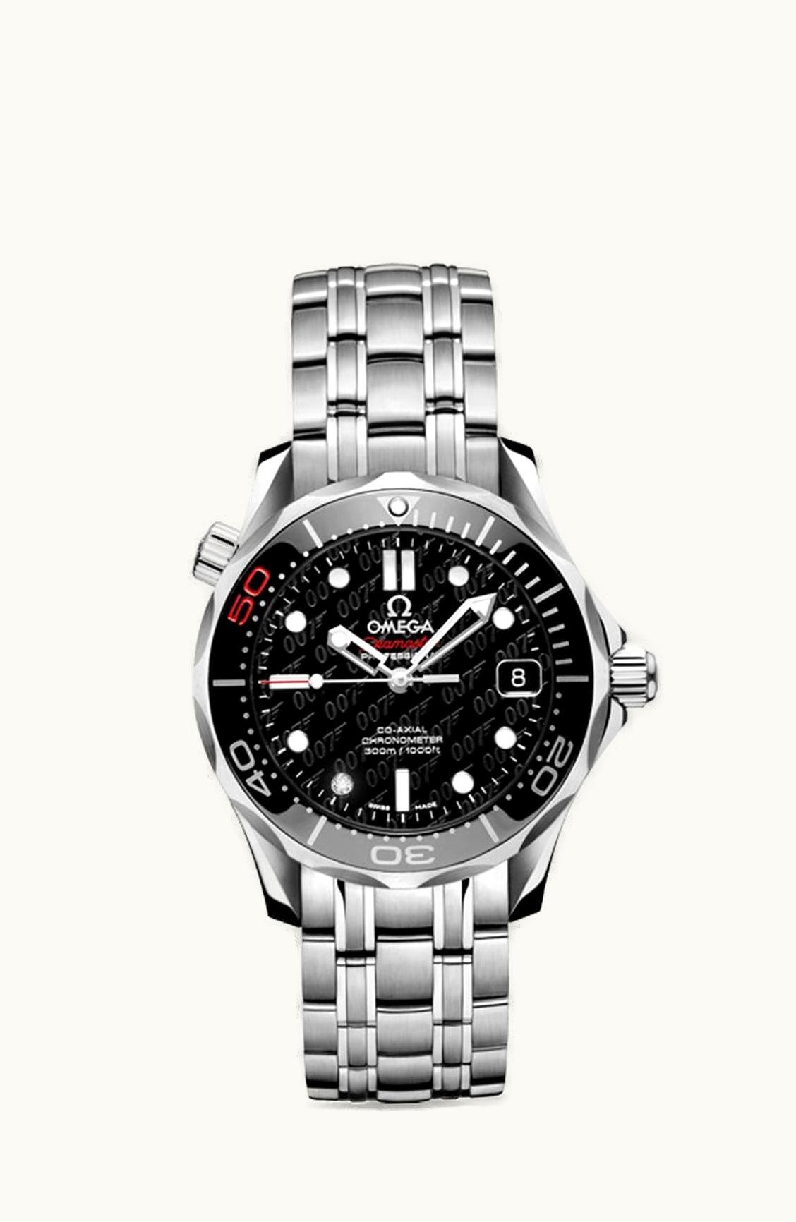 Omega Seamaster Diver 300M Co-Axial 36.25 Stainless Steel / Black / Bracelet / James Bond 50th Anniversary