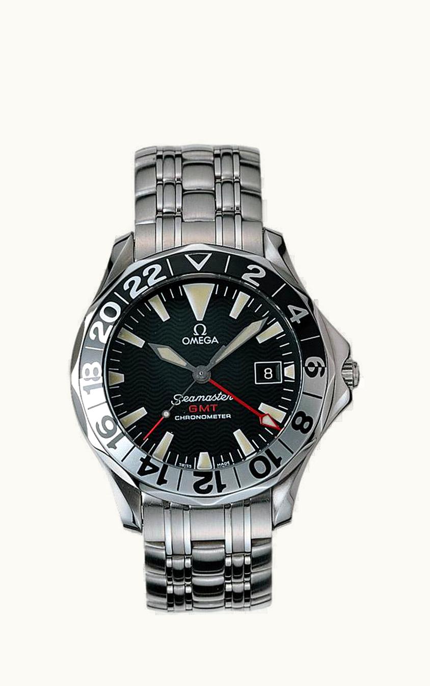 Omega Seamaster Diver 300M Automatic 41 GMT Stainless Steel / Black / Bracelet / 50th Anniversary