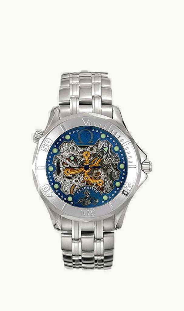 Omega Seamaster Diver 300M Automatic 41 White Gold / Skeleton / Bracelet / 50th Anniversary