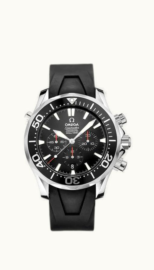 Omega Seamaster Diver 300M Automatic 41.5 Chronograph Stainless Steel / Black / Rubber