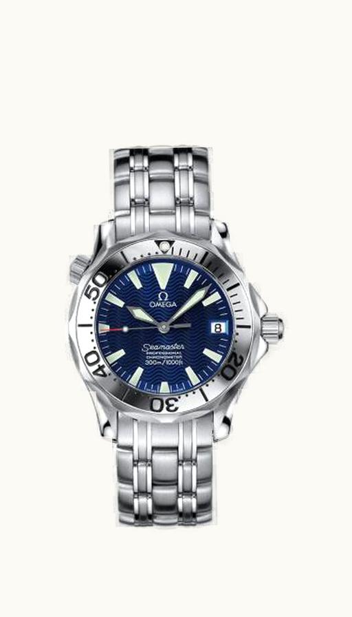 Omega Seamaster Diver 300M Automatic 36.25 Stainless Steel / Electric Blue / Bracelet