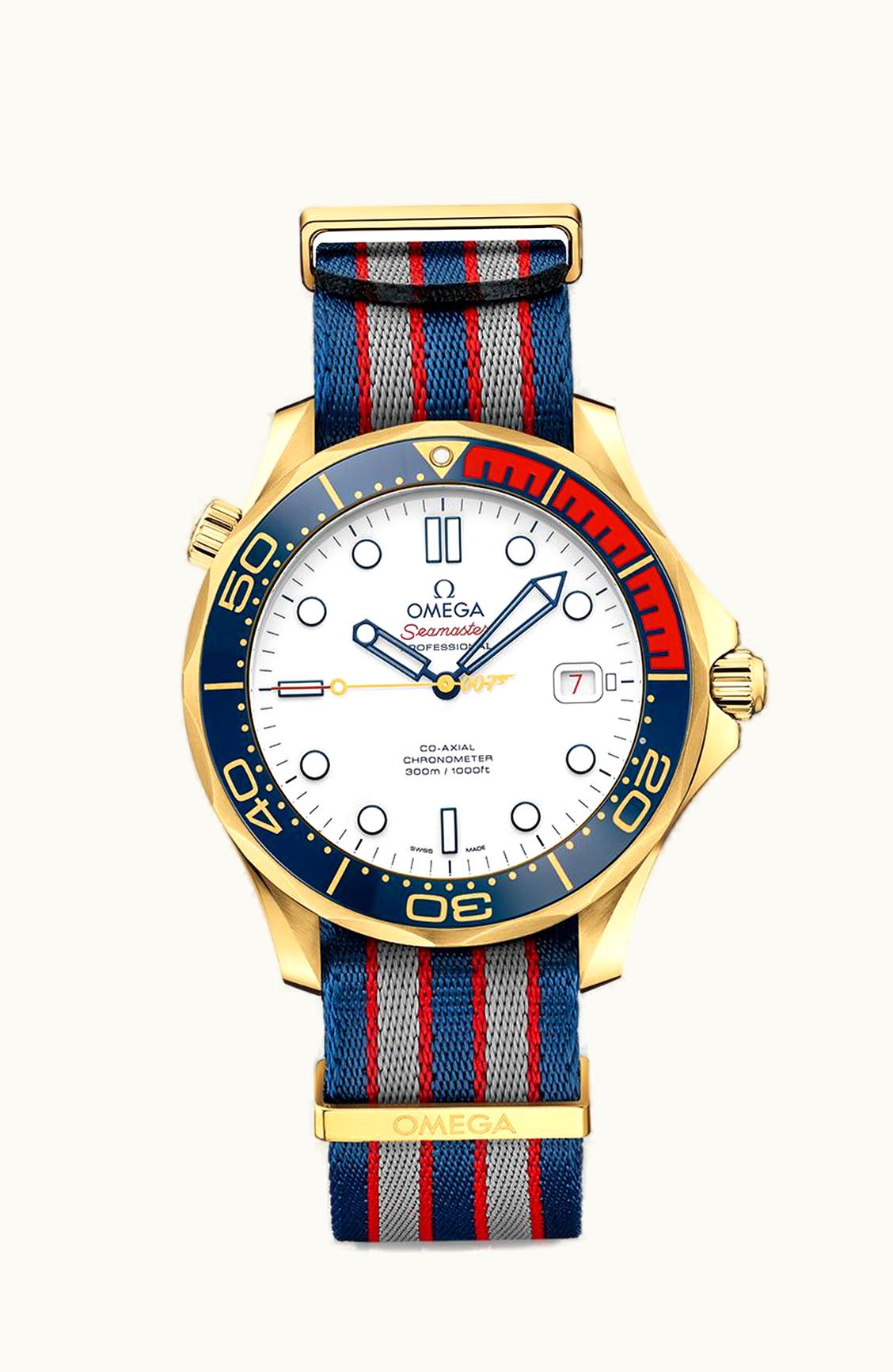 Omega Seamaster Diver 300M Co-Axial 41 Yellow Gold /James Bond Commander's Watch