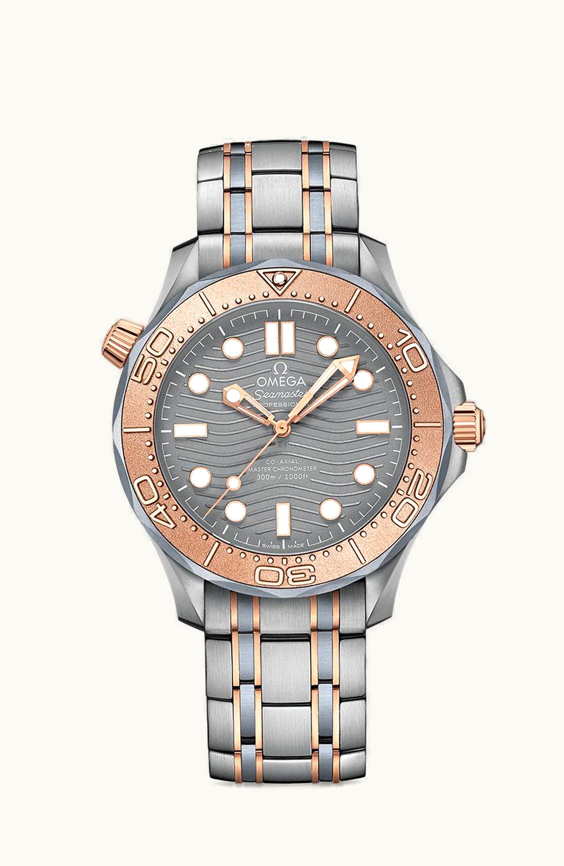 Omega Seamaster Diver 300M Master Co-Axial 42 Titanium / Tantalum / Sedna Gold / Grey / Bracelet