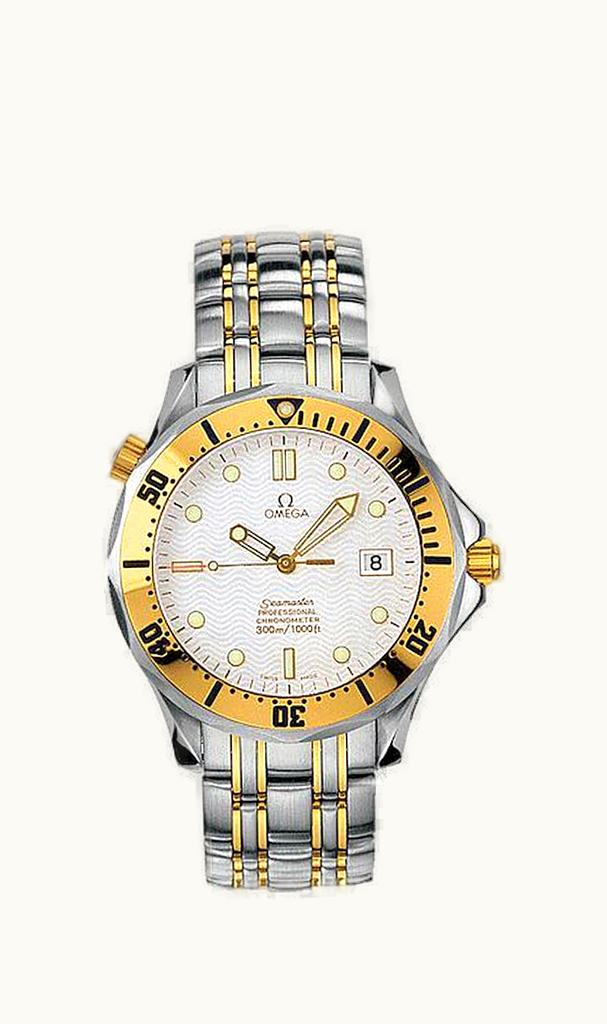 Omega Seamaster Diver 300M Automatic 41 Stainless Steel / Yellow Gold / White / Bracelet