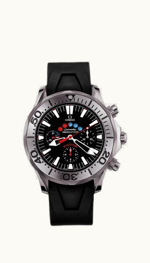Omega Seamaster Diver 300M Automatic 44 Racing Chronometer Titanium / Black / Rubber / America's Cup
