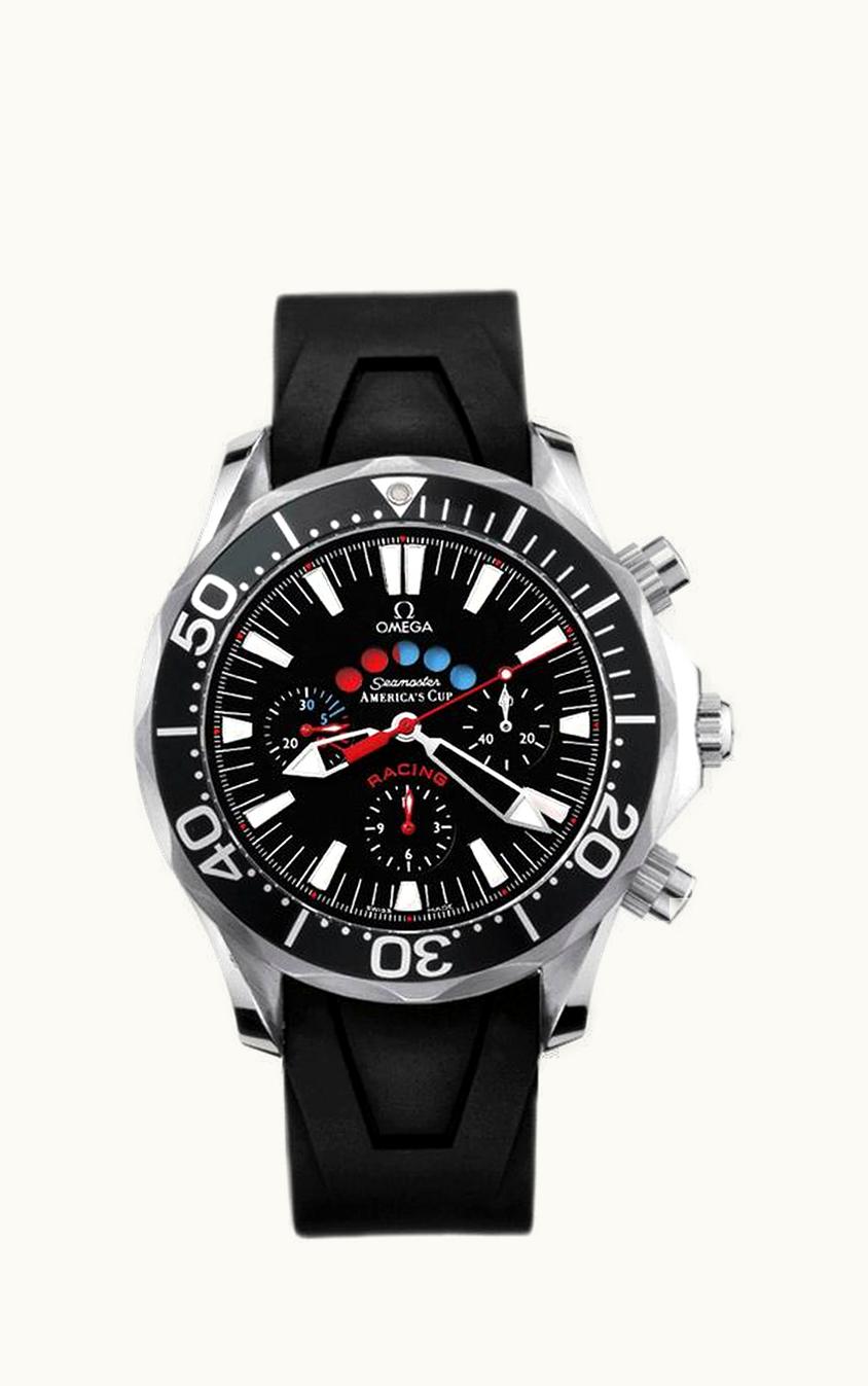 Omega Seamaster Diver 300M Automatic 44 Racing Chronometer Stainless Steel / Black / Rubber / America's Cup