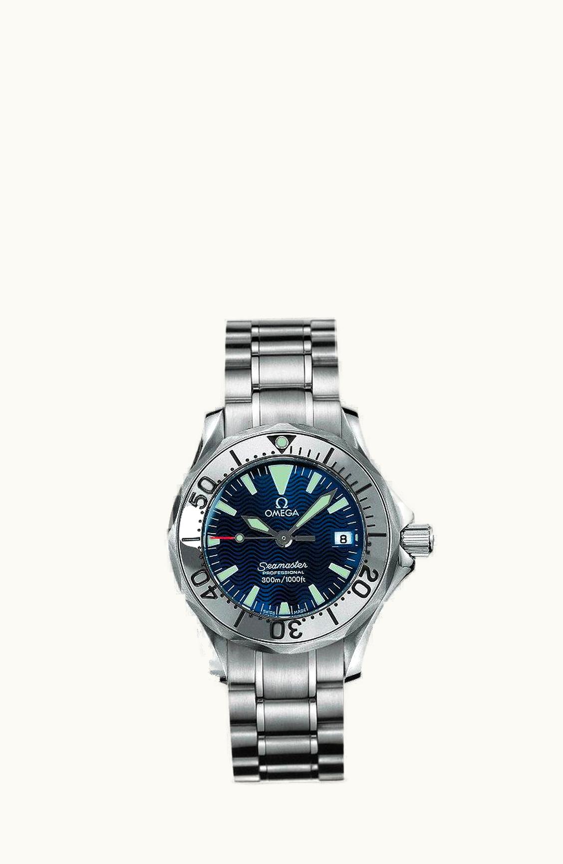 Omega Seamaster Diver 300M Quartz 28 Stainless Steel / Electric Blue / Bracelet