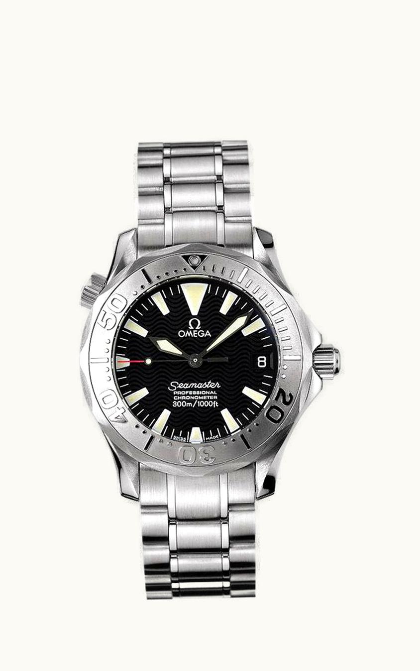Omega Seamaster Diver 300M Automatic 36.25 White Gold / Black / Bracelet
