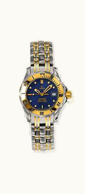 Omega Seamaster Diver 300M Quartz 28 Stainless Steel / Yellow Gold / Blue / Bracelet