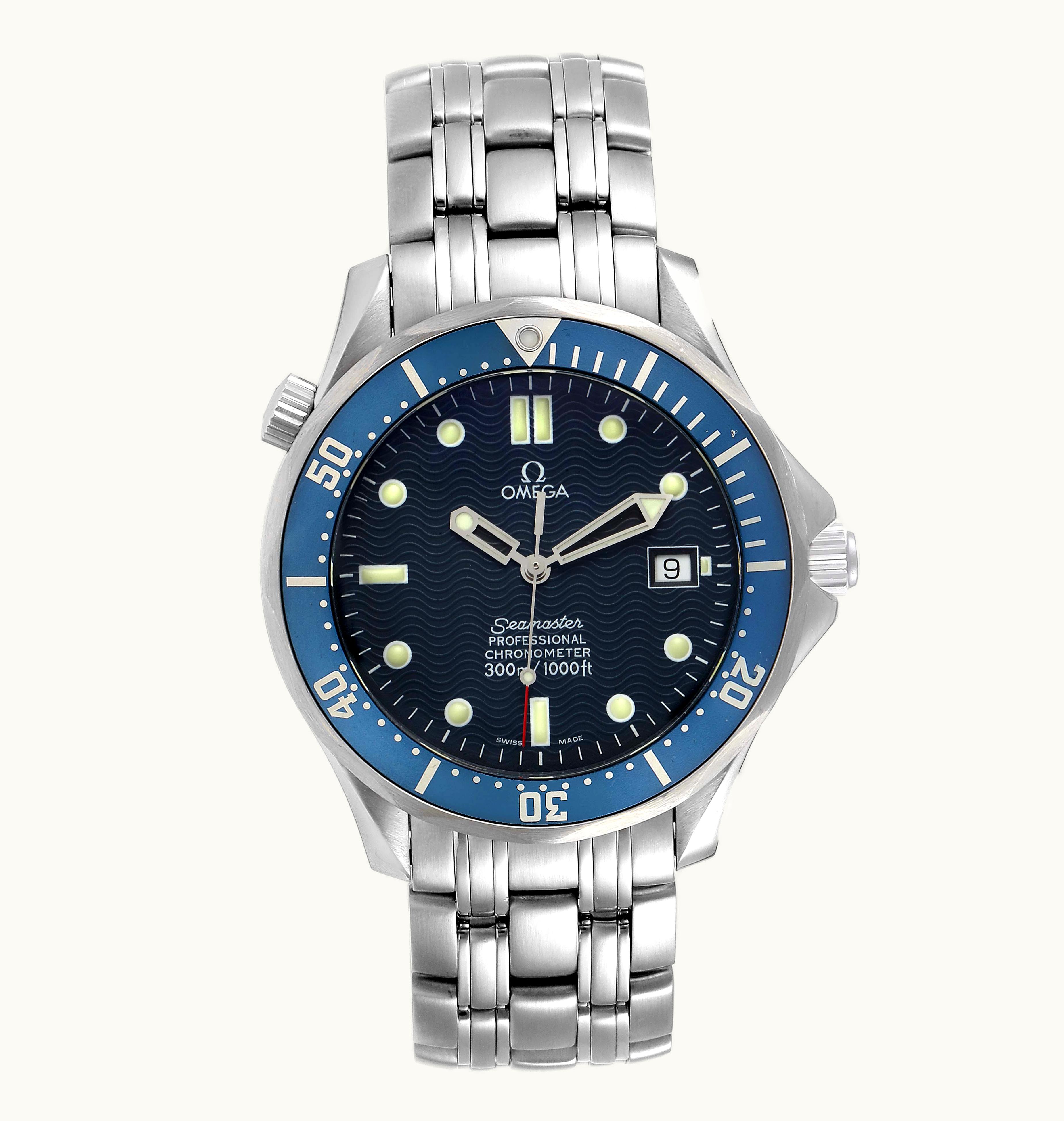 Omega Seamaster Diver 300M Automatic 41 Stainless Steel / Blue / Bracelet / Non-Chronometer