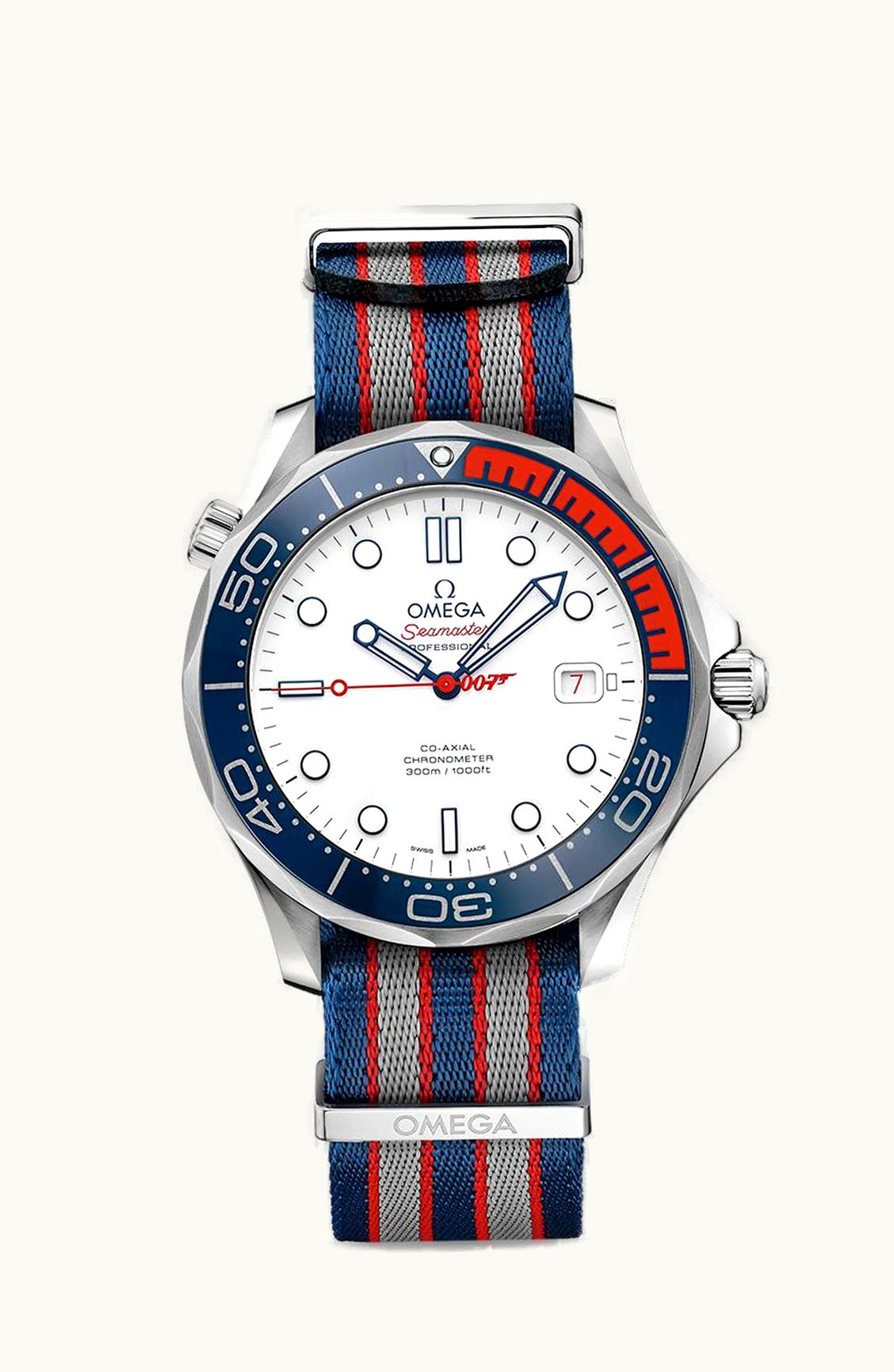 Omega Seamaster Diver 300M Co-Axial 41 White Gold /James Bond Commander's Watch