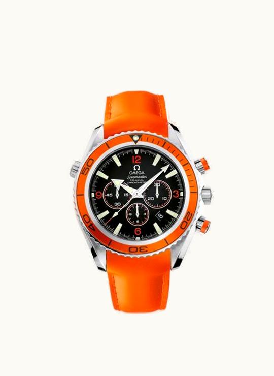 Omega Seamaster Planet Ocean 600M Co-Axial 45.5 Chronograph Stainless Steel / Orange / Orange Rubber