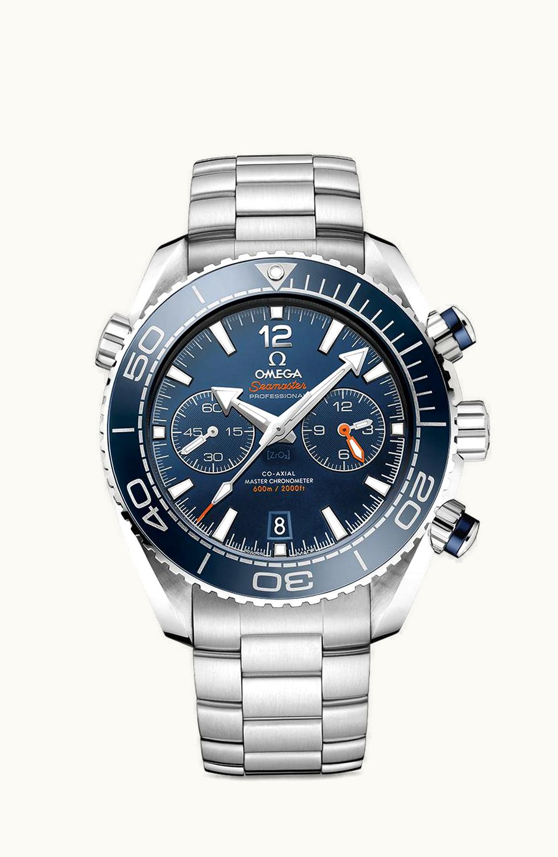 Omega Seamaster Planet Ocean 600M Co-Axial 45.5 Master Chronometer Chronograph Stainless Steel / Blue / Bracelet
