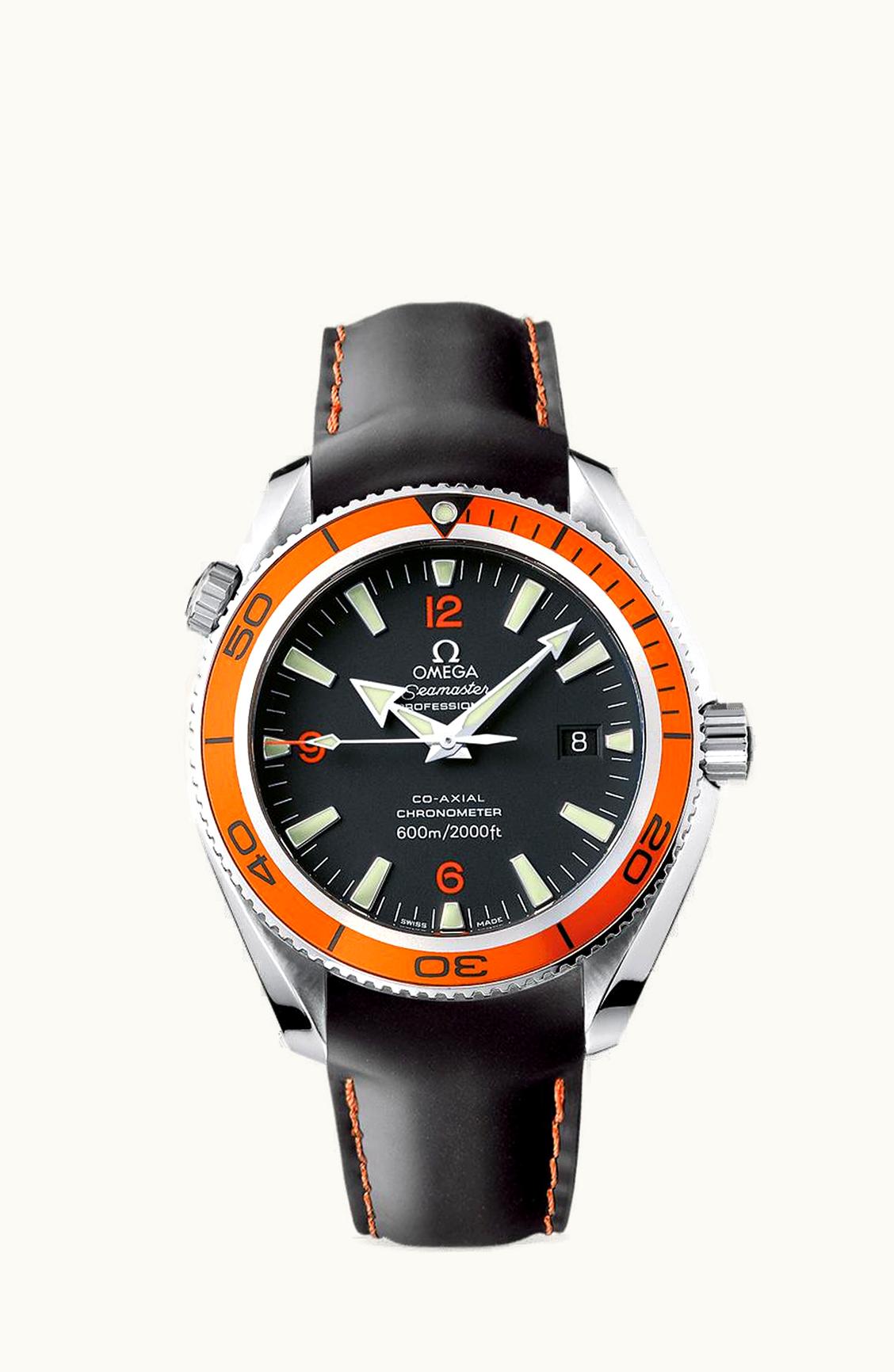 Omega Seamaster Planet Ocean 600M Co-Axial 42 Stainless Steel / Orange / Rubber