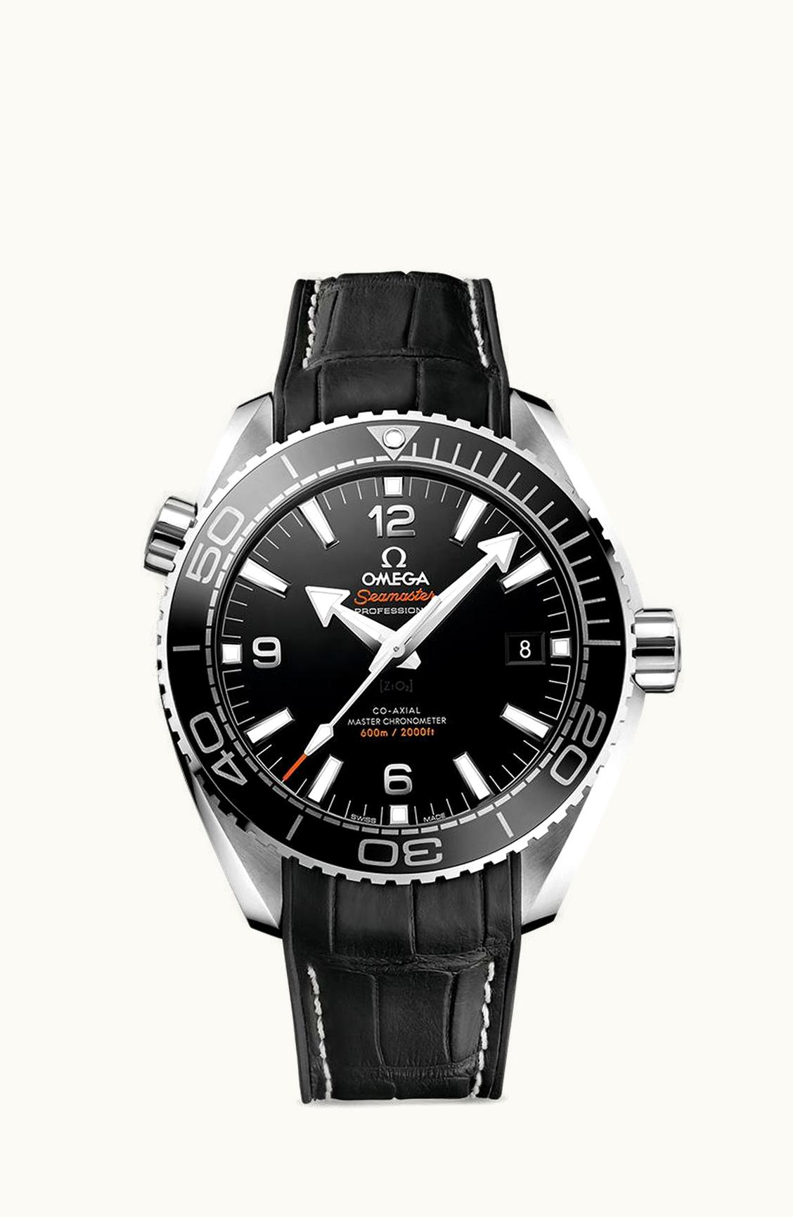 Omega Seamaster Planet Ocean 600M Co-Axial 43.5 Master Chronometer Stainless Steel / Black / Alligator
