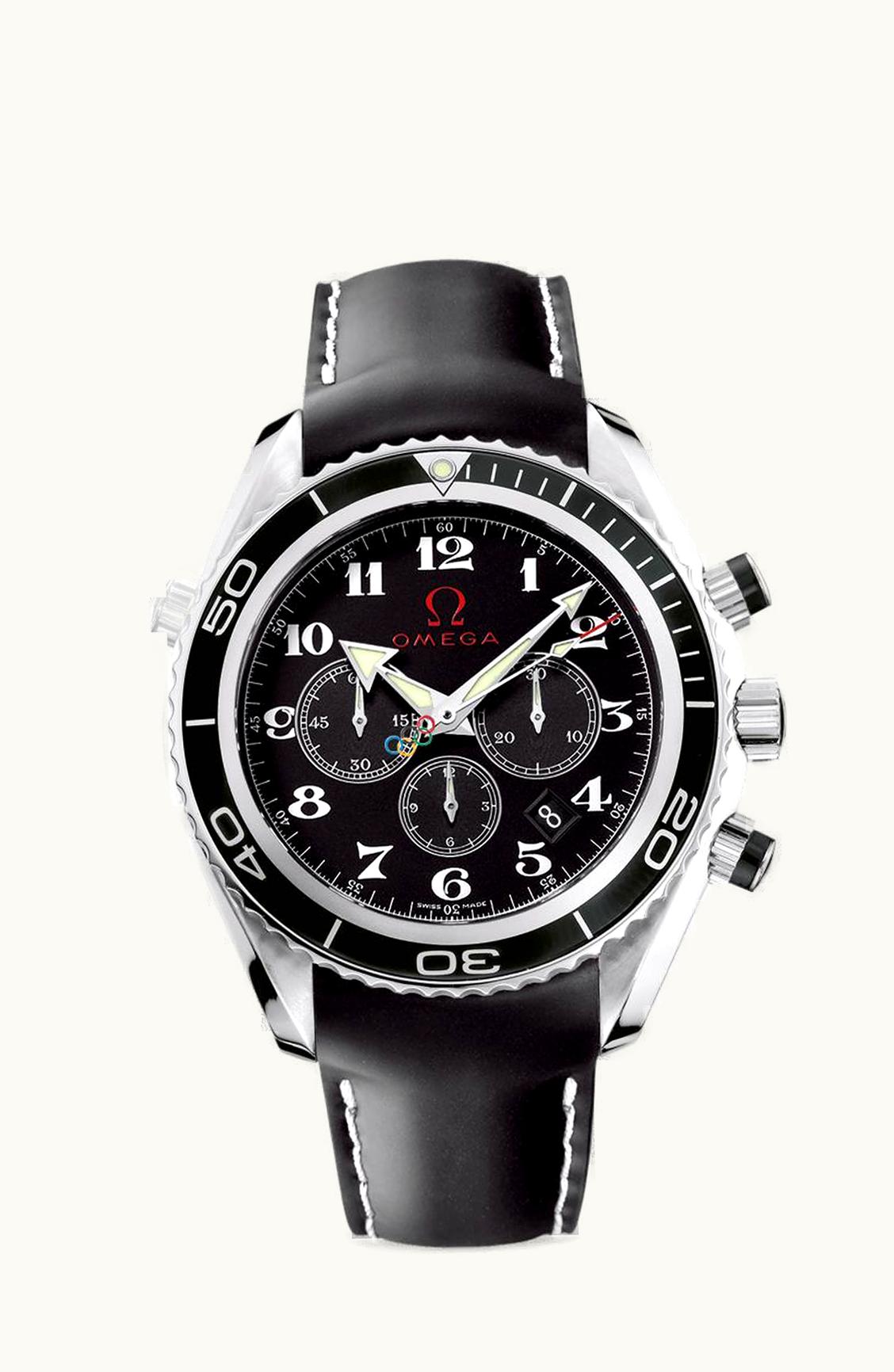 Omega Seamaster Planet Ocean 600M Co-Axial 45.5 Chronograph Stainless Steel / Black / Rubber / Olympic Timeless