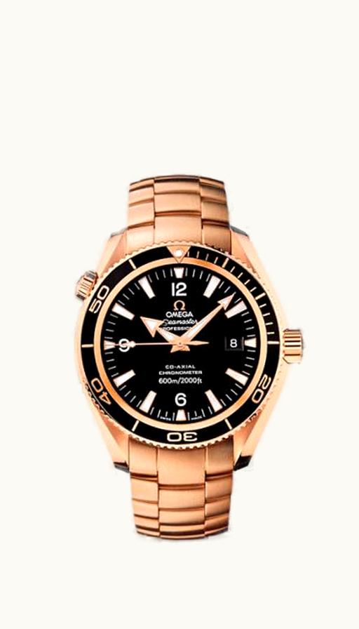 Omega Seamaster Planet Ocean 600M Co-Axial 42 Red Gold / Black / Bracelet
