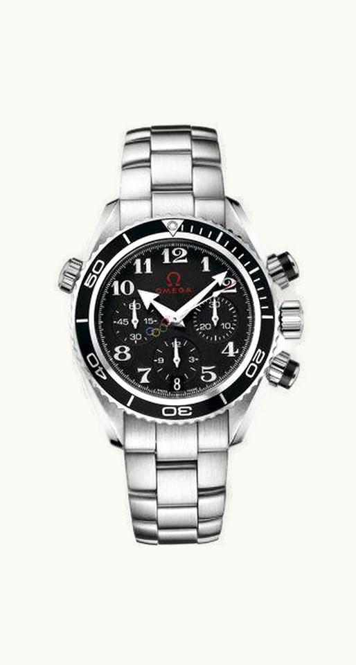 Omega Seamaster Planet Ocean 600M Co-Axial 37.5 Chronograph Stainless Steel / Black / Bracelet / Olympic Timeless