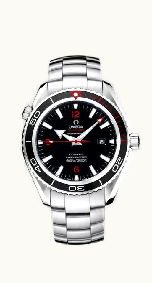 Omega Seamaster Planet Ocean 600M Co-Axial 45.5 Stainless Steel / Black / Bracelet / Product Red