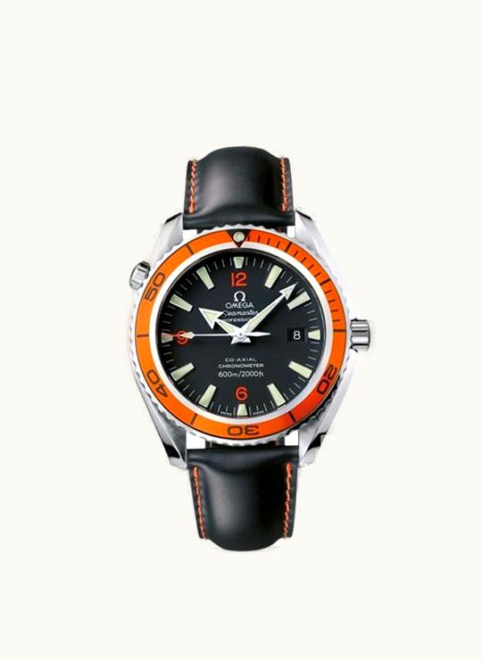 Omega Seamaster Planet Ocean 600M Co-Axial 45.5 Stainless / Orange / Rubber