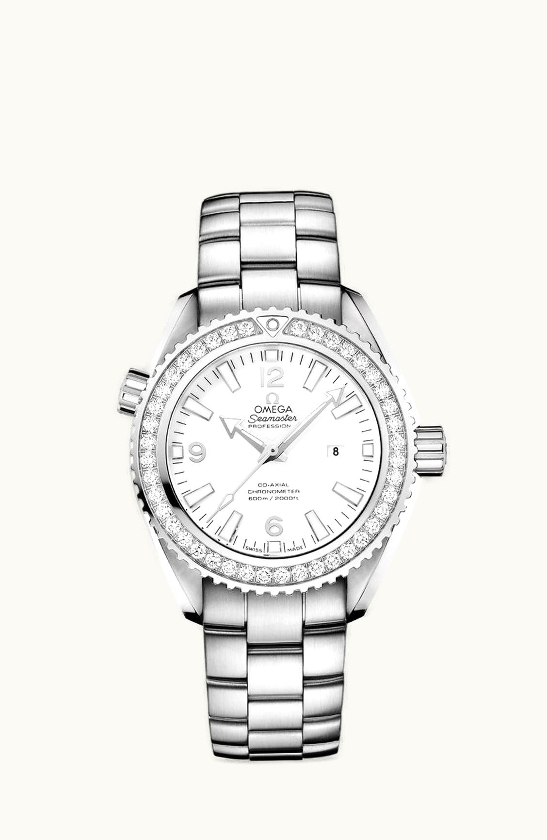 Omega Seamaster Planet Ocean 600M Co-Axial 37.5 Stainless Steel / Diamond / White / Bracelet