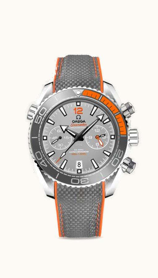 Omega Seamaster Planet Ocean 600M Co-Axial 45.5 Master Chronometer Chronograph Titanium / Grey / Strap