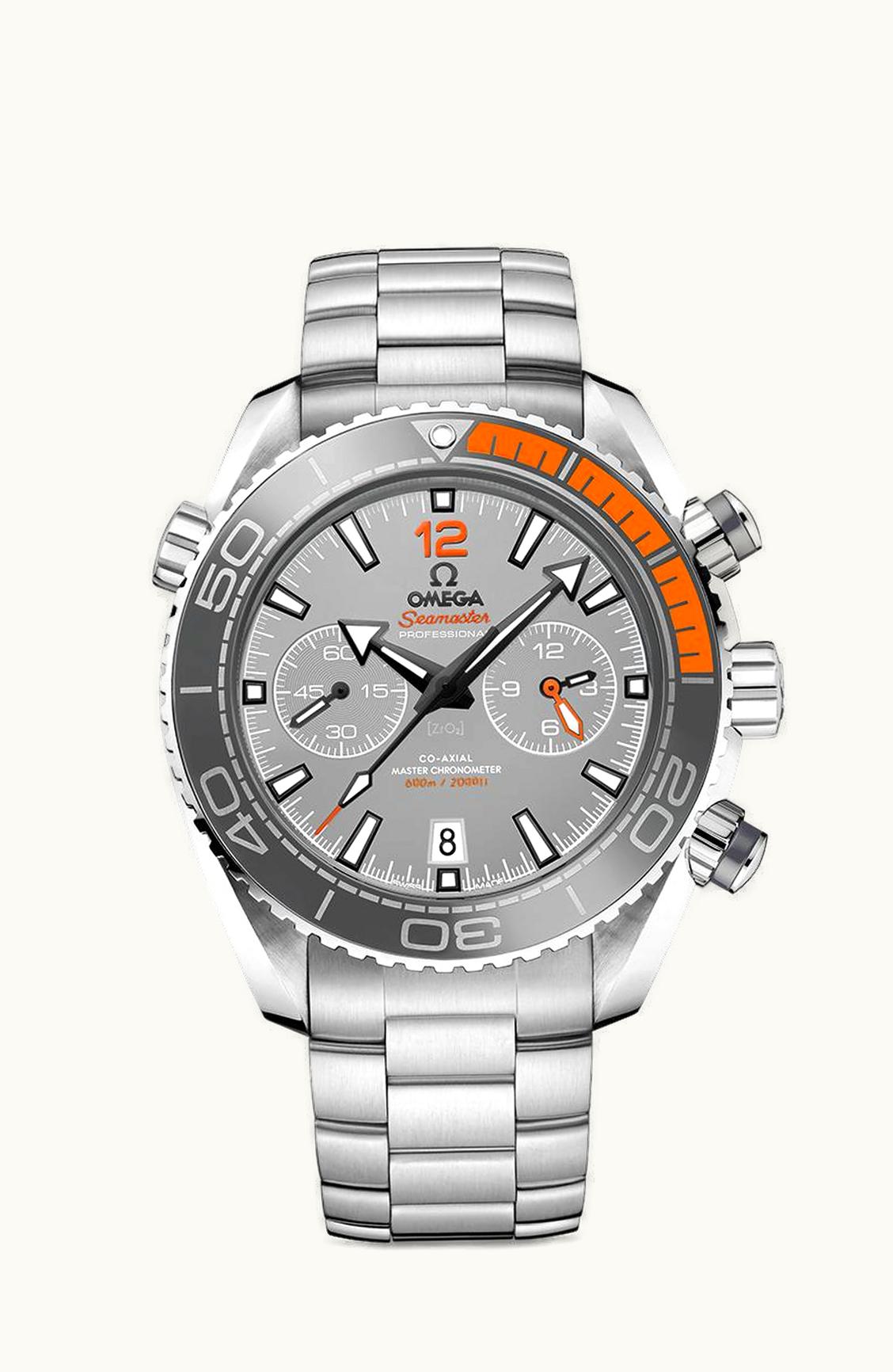 Omega Seamaster Planet Ocean 600M Co-Axial 45.5 Master Chronometer Chronograph Titanium / Grey / Bracelet