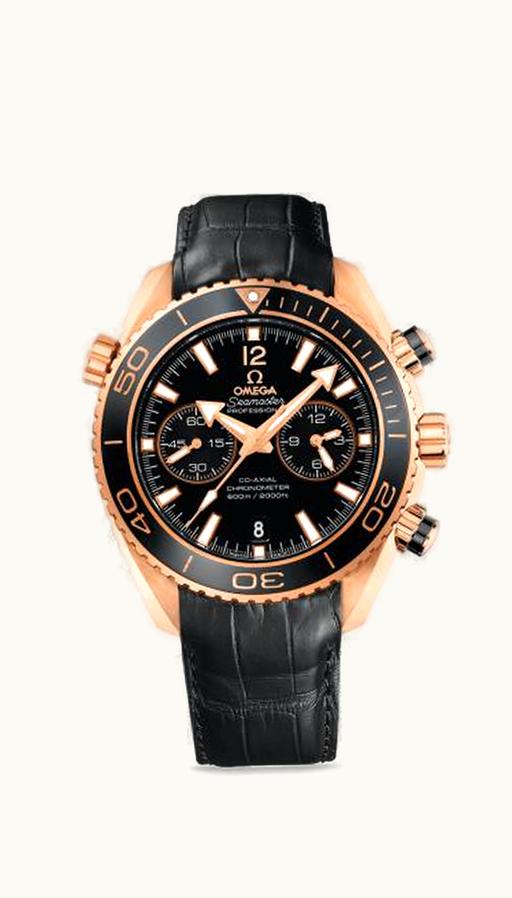 Omega Seamaster Planet Ocean 600M Co-Axial 45.5 Chronograph Red Gold / Ceragold / Alligator