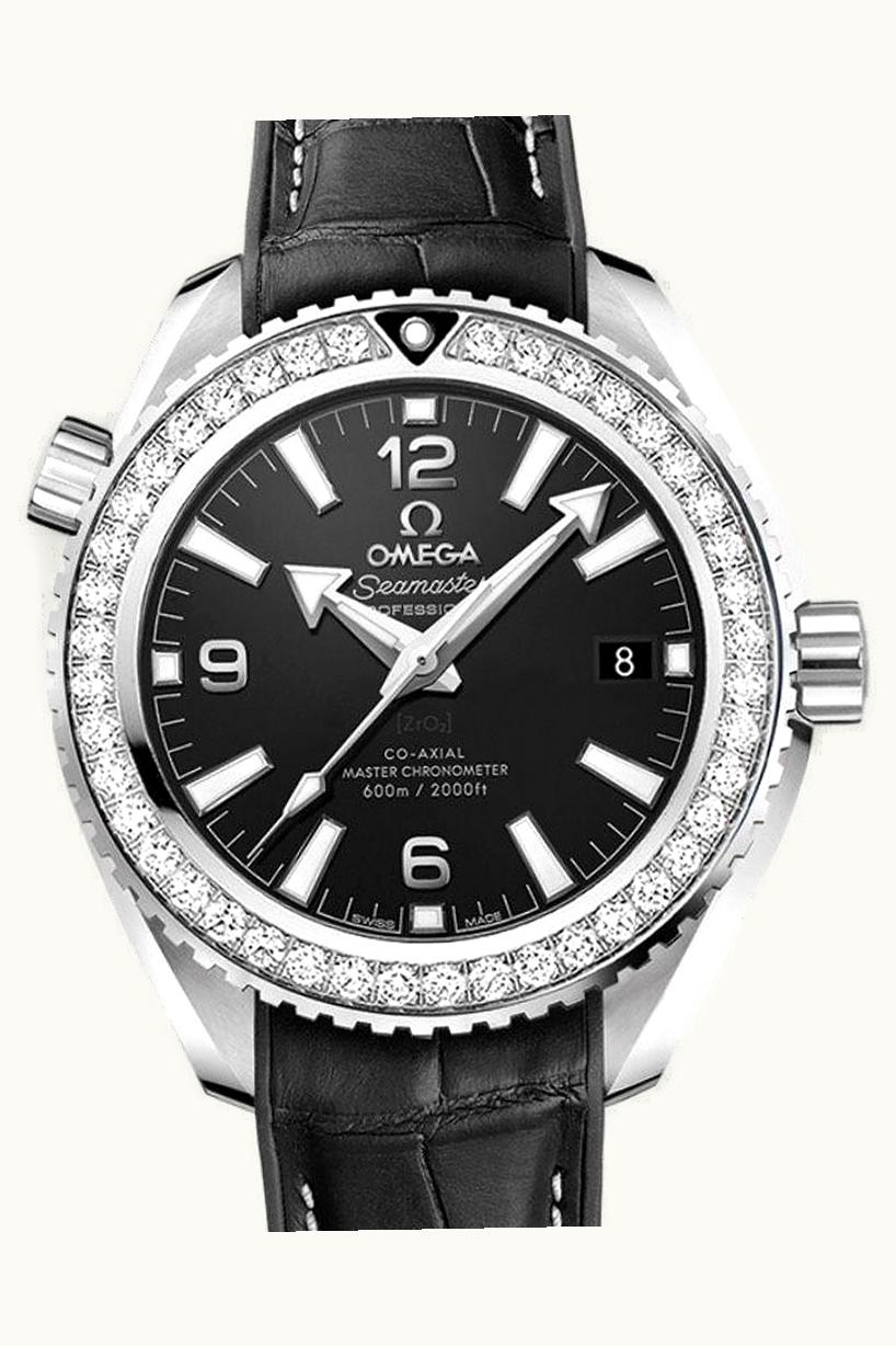 Omega Seamaster Planet Ocean 600M Co-Axial 39.5 Master Chronometer Stainless Steel / Diamond / Black / Bracelet
