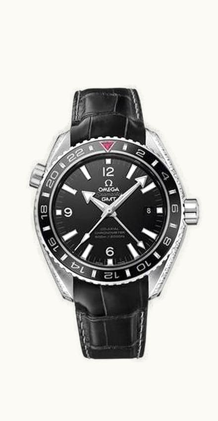 Omega Seamaster Planet Ocean 600M Co-Axial 43.5 GMT Platinum / Diamond / Abu Dhabi