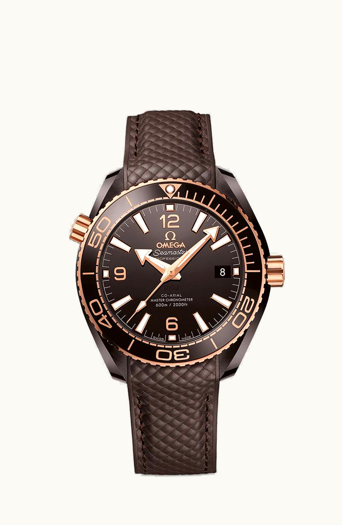 Omega Seamaster Planet Ocean 600M Co-Axial 39.5 Master Chronometer Deep Brown / Brown / Strap