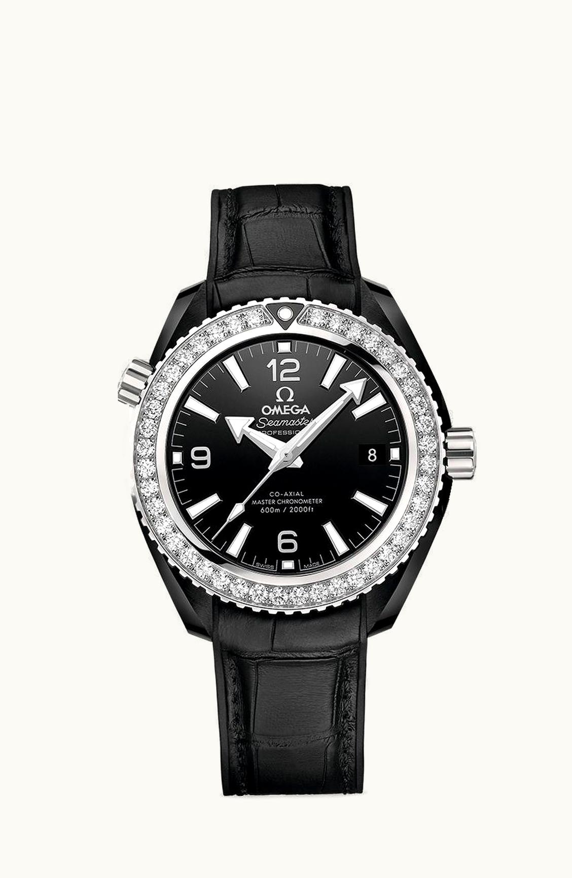 Omega Seamaster Planet Ocean 600M Co-Axial 39.5 Master Chronometer Deep Black / Black / Strap